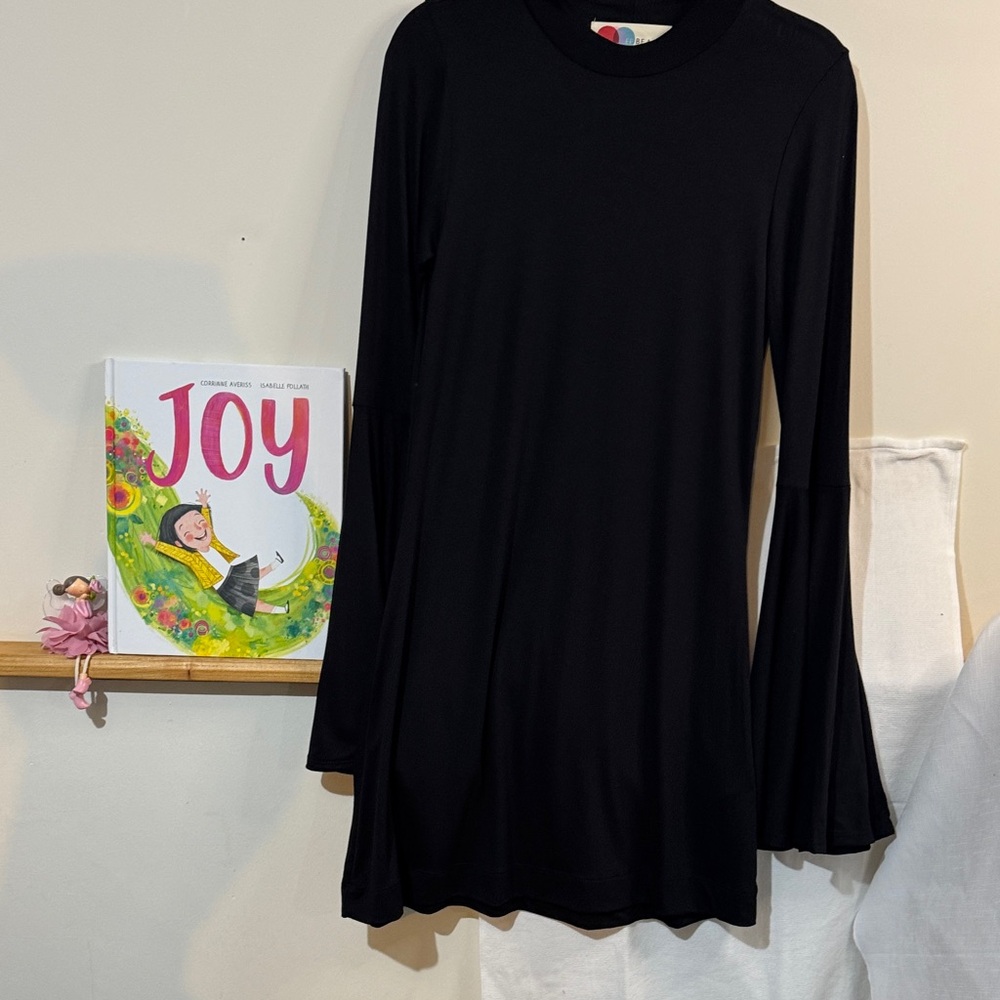 Free People Black Long Sleeve Dress